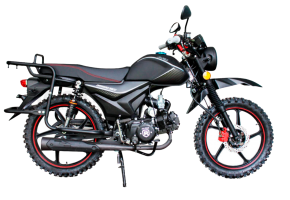 Мопед ROCKOT ALPHA OFFROAD M-12 (черный матовый) pitbikemarket.ru