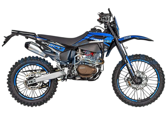 Мотоцикл Regulmoto Sport-003 PR PRO 300 (4 valves) 5 передач черно-синий pitbikemarket.ru