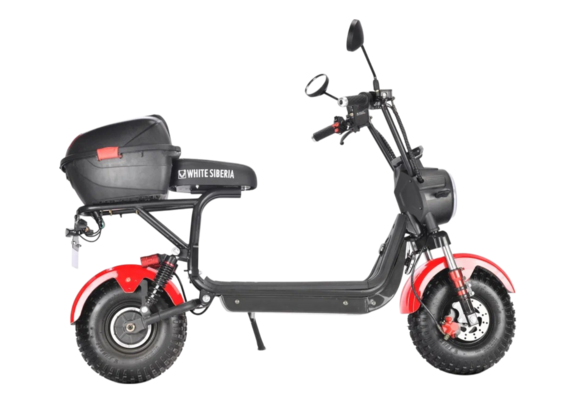 Электроскутер WHITE SIBERIA MINI R 2.0 1200W RED pitbikemarket.ru