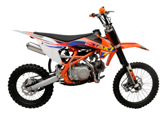 Питбайк ATAKI PRIME 125 17/14 (механ. сцепл., эл.  стартер 2023 г.) pitbikemarket.ru