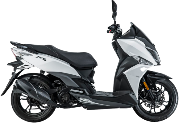 Скутер SYM Jet14 200 белый pitbikemarket.ru